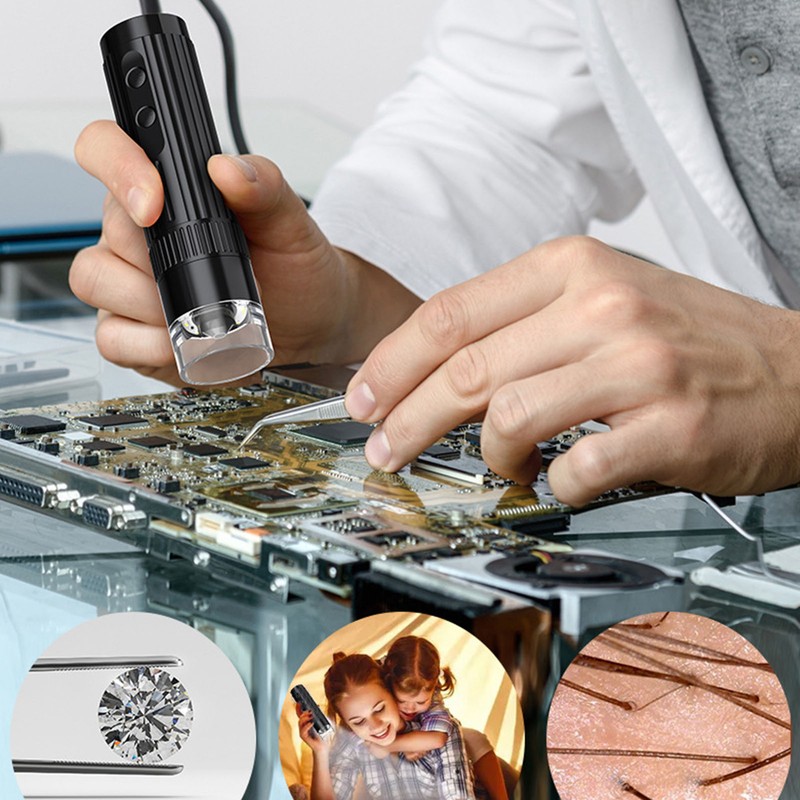 50X to 1000X 1080P HD WiFi Portable Handheld Digital Microscope