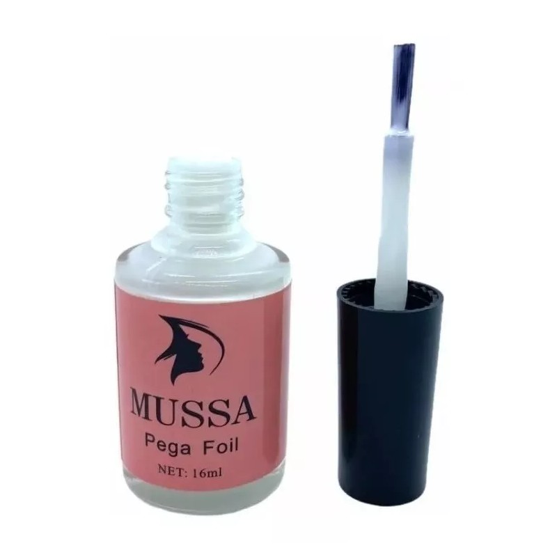 Mussa Pega Foil Para Uñas Marca Mussa Pegamento 16ml