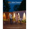 16 Pack Decoration Solar Powered Fence Lamps Outdoor Waterproof with
