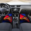 Auto Floor Mat Set of 4, Haitian Flag Pattern Car