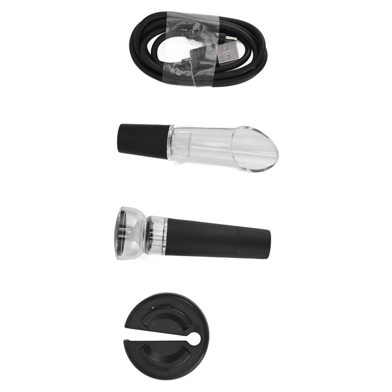 Electric Wine Opener Aluminum Alloy USB Charging Automatic Corkscrew Set