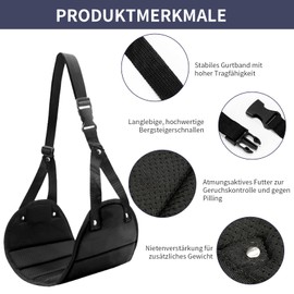 Lofez Set of 2 Foot Rest Airplane, Hanging Footrest, Height-Adjustable Foot Hanging Mat, Aeroplane, Portable and Foldable Travel Leg Rest, Suitable for Office, Dorm, Aeroplane etc. (Black + Rose)