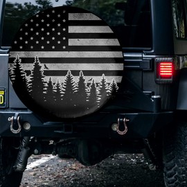 Sosolong Car Spare Tire Cover, Tire Covers for Truck, SUV, Trailer, Camper, Travel, Universal Fits Tire Diameter 14 Inch-17 Inch