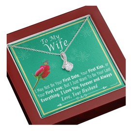 KINDPAW Gifts For Wife, To My Wife Necklace, Valentine Day Gift for Wife, To My Soulmate Necklace For Women