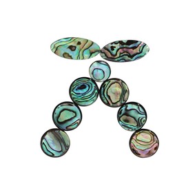 9pcs Colorful Abalone Shell Key Button Inlays for Tenor/ Alto/ Soprano Sax Saxophone
