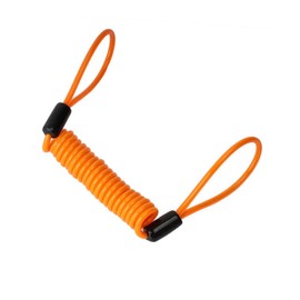 JECOMPRIS Brake Disc Lock Cable for Motorcycles Safety Cable Scooter Reminder Cable Coiled Cable Reminder Cable Disc Lock Wire Disc Lock Cable Orange