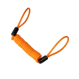 JECOMPRIS Brake Disc Lock Cable for Motorcycles Safety Cable Scooter Reminder Cable Coiled Cable Reminder Cable Disc Lock Wire Disc Lock Cable Orange