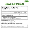FreshDrinkUS, Premium 35 Guava Leaf Tea Bags, 100% Natural &