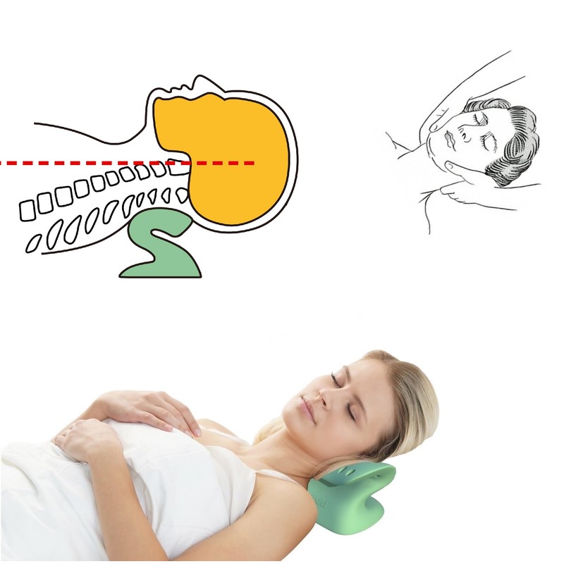 LittleMum Neck Stretcher, Cervical Traction Pillow, Ergonomical Cervical Aliganment Device