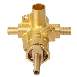 Compatible with Moen 2580 Posi-Temp Pressure-Balancing Shower Valve - 1/2-Inch PEX/Crimp Connection, Brass Construction, with 1222 Cartridge