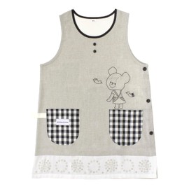 Bear Gamakko Apron Tangerine Gray [ST-IKU0007]