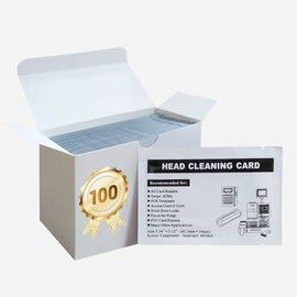 Tarjetas de limpieza CR80 lector de tarjetas de crédito lector de tarjetas de doble cara para MSR90 MSR605X MSR X6, etc. (50 tarjetas)