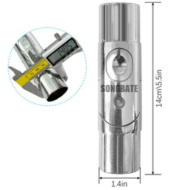 SONGBATE Patio Umbrella Accessories, Outdoor Umbrella Replacement Parts, Push-Button Tilt Adjustment for Garden Umbrellas, Silver (1.5inch)