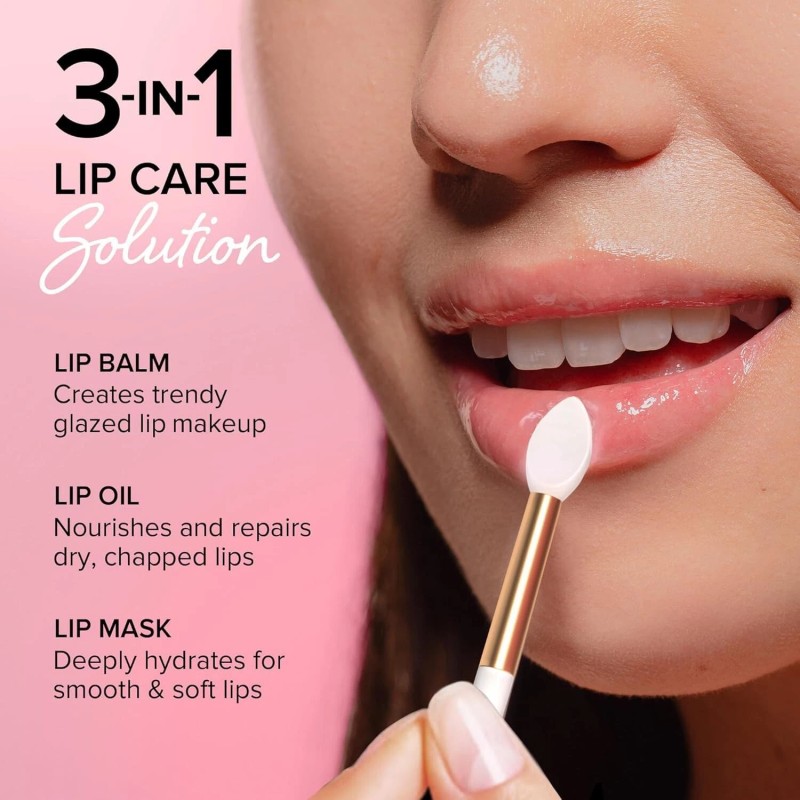 Natural Finish Overnight Lip Serum with Collagen - Strawberry Hydration