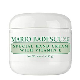 Mario Badescu Special Hand Cream with Vitamin E for Men and Women, Non-Greasy, Light and Fast-Absorbing Hand Cream for Dry Cracked Hands, Ideal for All Skin Types, 4 Oz