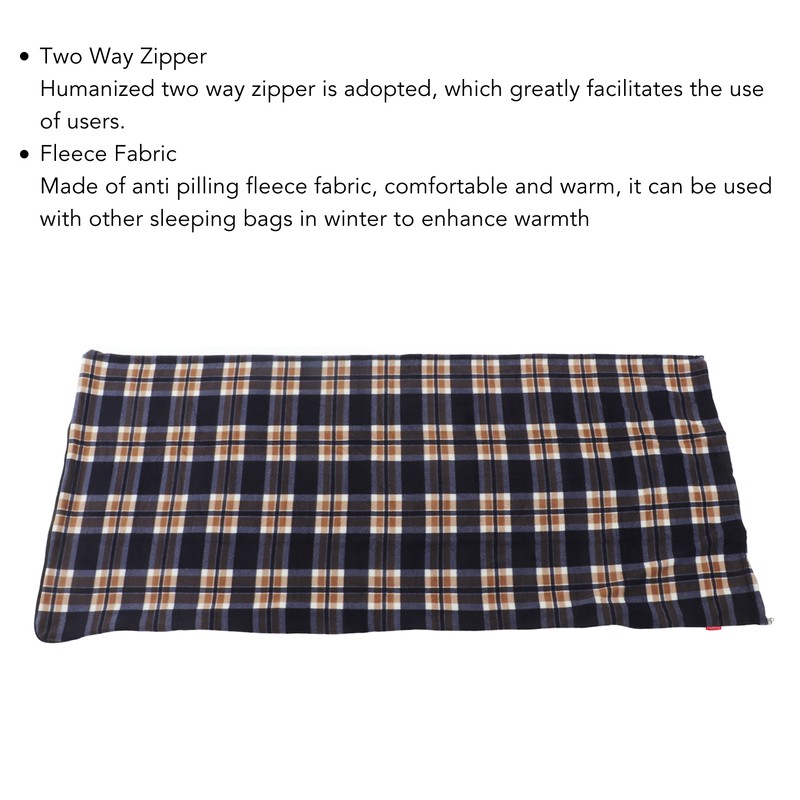 Fleece Sleeping Bag Portable Travel Warm Sleeping Bag for Adults