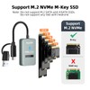 MAIWO M.2 NVMe to USB Adapter, USB C PCIe NVMe