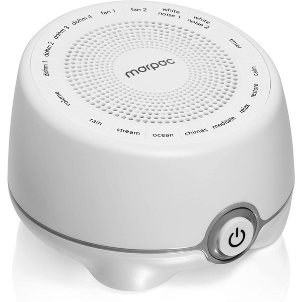 Yogasleep Whish White Noise Sound Machine 16 Natural Nature & Soothing Sounds with Volume Control Travel, Office Privacy, Sleep Therapy, Concentration For Adults & Baby
