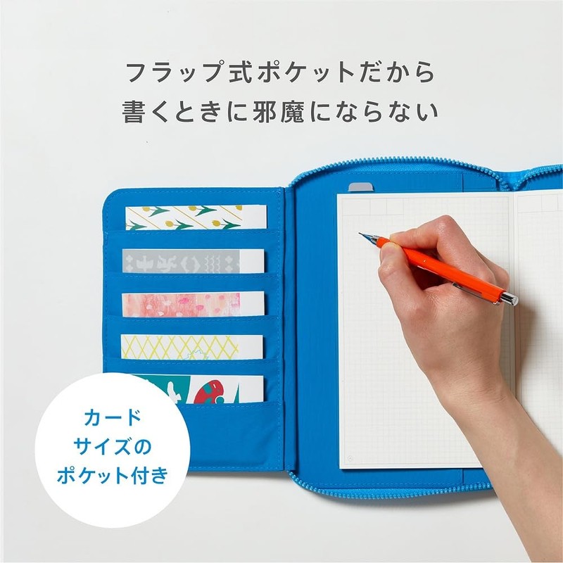 King Jim Notebook + Cover HITOTOKI NOTE Passport Size Flower