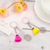 [PATIKIL] Badminton Key Chain Set of 4 Badminton Rubber Key