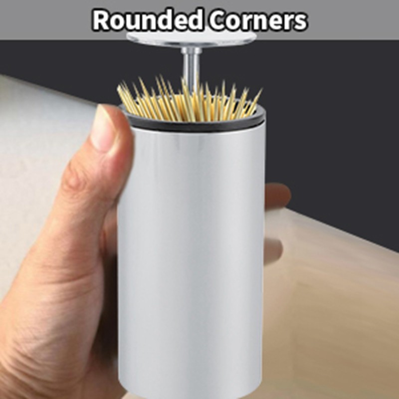 Automatic Stainless Steel Toothpick Dispenser Box Holder Container