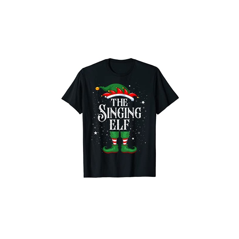 Christmas Elf with the Family Group, Funny Singing Elf T-Shirt,