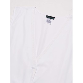 Cherokee Professionals Women Scrubs Vest Lace Trimmed 2610, M, White