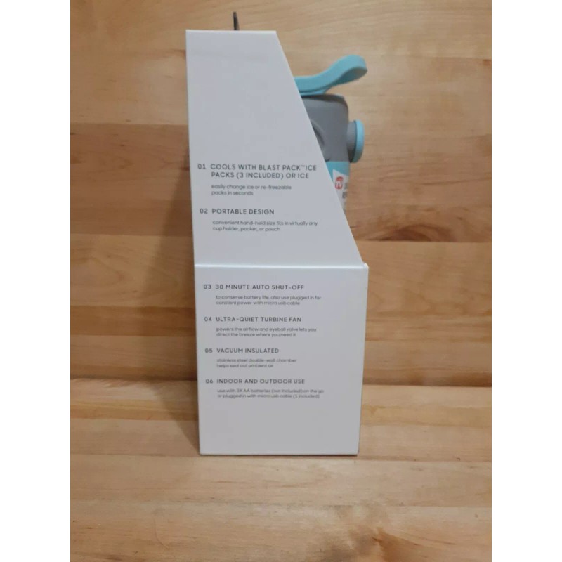 Allstar Innovations AQUA Sharper Image Breeze Blast Portable Personal Air