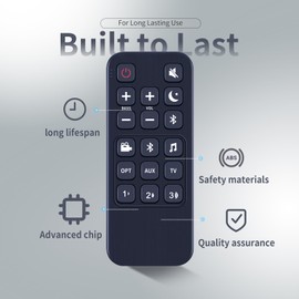 ZWP Replacement Remote Control fit for Polk Audio Sound Bar Signa S1 Signa S2 Signa S3 RE6214-1 RE62141 SoundBar