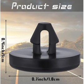 10PCS Black Brake Switch Stopper,Use Safety Brake Pedal Stop,Car Truck Auto Brake,Pedal Pad Brake,Light Switch Stopper Brake,Switch Pad Automotive Clutch Pedal Stopper,Interior Accessories