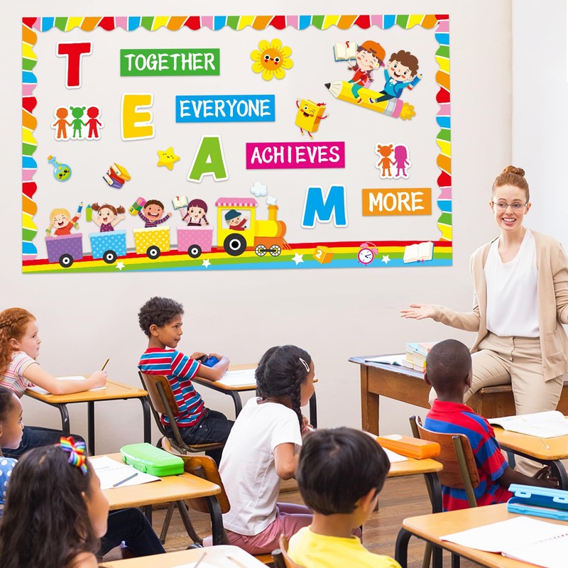 Team Bulletin Board Decorations Set Back to School Motivational Classroom