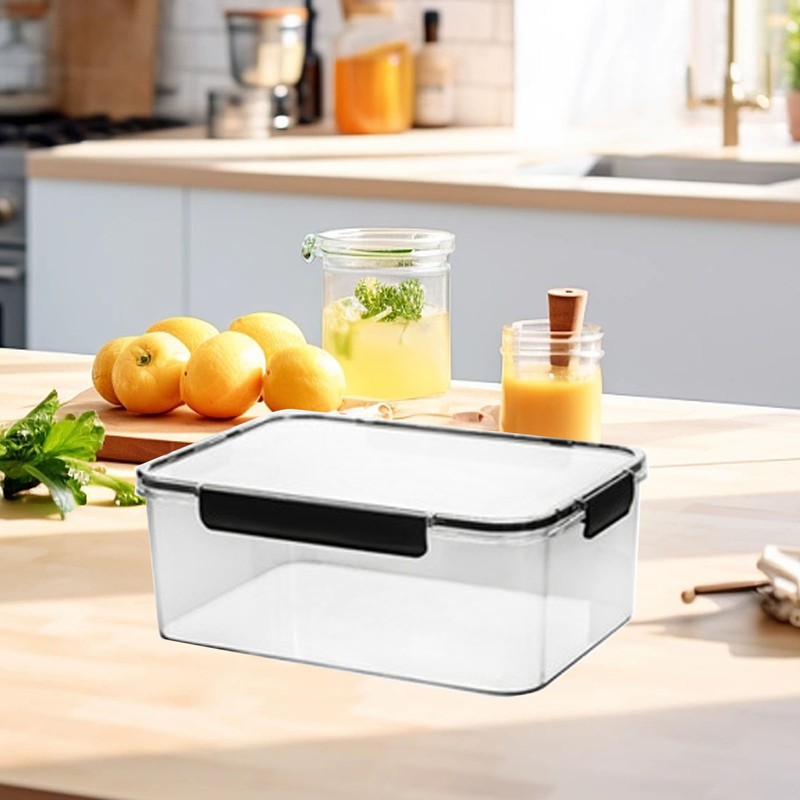 Refrigerator Storage Box Sealed Large Capacity Fridge Organizing Box for