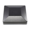 Plum Fittings 6" x 6" Square Black Post Cap for