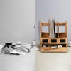 Eorbow Wooden Desk File Organizer, Desktop Document Folder Holder with