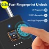 Keylesslife Fingerprint Padlock with Code,Combination Padlock Gym Locker Lock,Smart Padlock