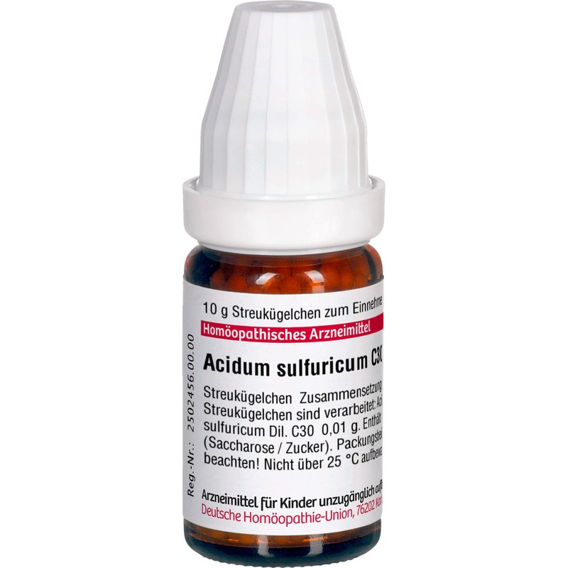 DHU Acidum sulfuricum C30 Streukügelchen, 10 g Globules