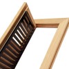 White Oak Wood Flush Mount Floor Register Vent Cover, 2-1/4