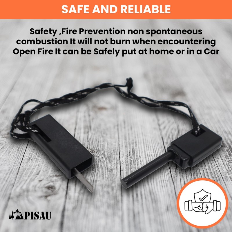 Fire Starter Flint Emergency Waterproof for Camping, Fishing and Hunting