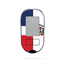 MightySkins Skin Compatible with Accu-Chek Aviva Plus - Dominican Flag | Protective, Durable, and Unique Vinyl Decal wrap Cover | Easy to Apply, Remove, and Change Styles | Made in The USA