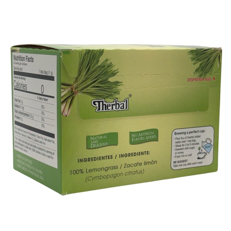 Té de Limón (Lemongrass Tea) - 25 Tea Bags -