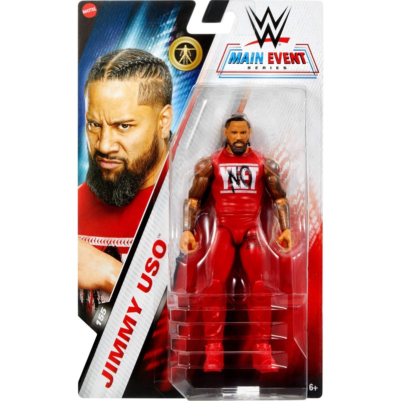 Mattel WWE Jimmy USO Action Figure, Main Event Series #155