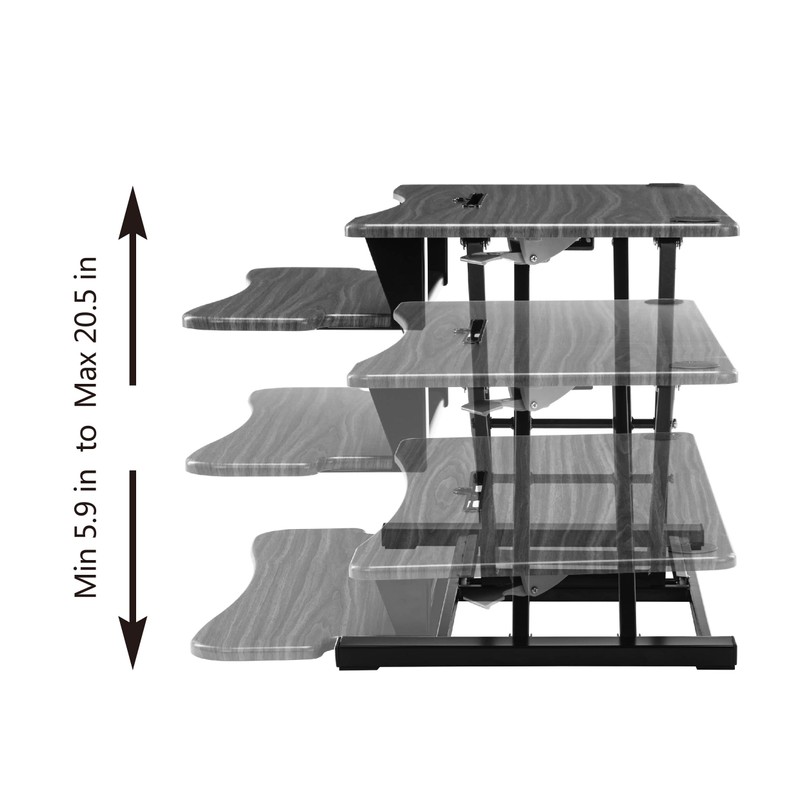 Legend Vansen 32" Adjustable Height Modern MDF Wood Workstation in
