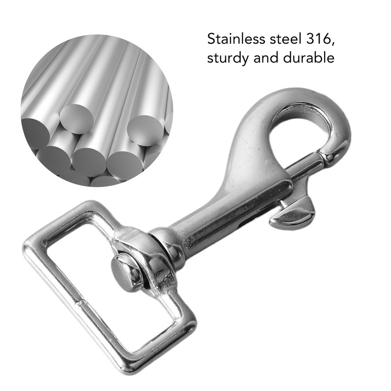 5PCS 27mm Square Tail Snap Hooks 360 Degree Rotating Hook