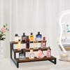 YINMIT Tiered Display Stand Riser Shelf, Wooden Spice Rack Organizer