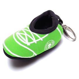 GoodsLand GD-GLBLCASE-GR Men's Golf Ball Case, 5 Color, Stylish, Golf Ball Holder, Pouch, Golf Equipment, Shoe Type, Carabiner Included, green