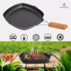 Importeek Sarten Parrilla Grill Asador Antiadherente Plegable Cocina