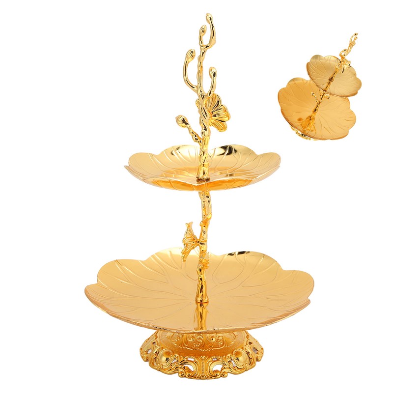 2 Layer Cupcake Stand European Style Gold Cupcake Stand Easy