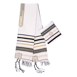 Rooherd 1 pcs Black prayer shawls for women with Bag For Men & Women | Designed in Israel jewish prayer shawl prayer shawl cloth
