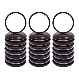 Ezprotekt Furniture Sliders for Carpet and Rug Flooring 1-3/4" Furniture Gliders for Moving Heavy Furniture Quickly and Easily - Furniture Moving Pads (Brown 45mm, 24pcs)