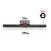 Partools Bike Turn Signal Stay Bar 275mm Black Universal Custom